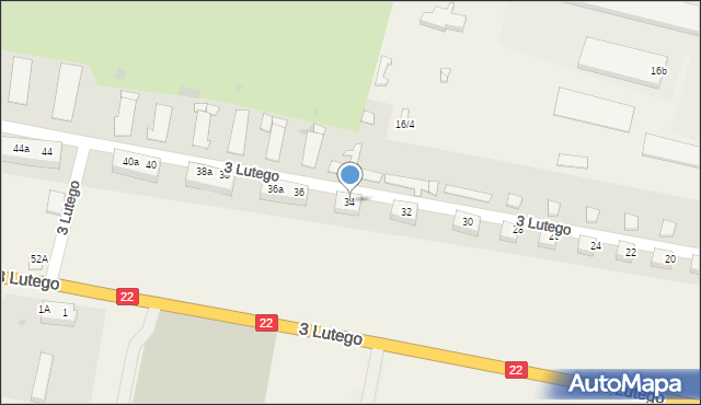 Słońsk, 3 Lutego, 34, mapa Słońsk