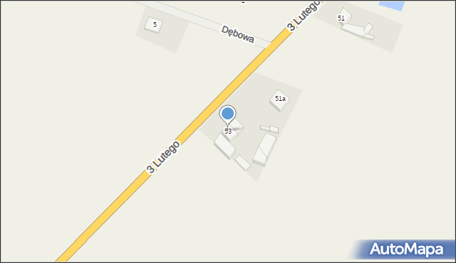 Słońsk, 3 Lutego, 53, mapa Słońsk