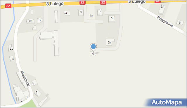 Słońsk, 3 Lutego, 5c, mapa Słońsk