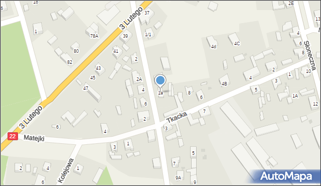 Słońsk, 3 Maja, 1a, mapa Słońsk