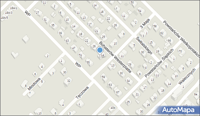 Sokołów Podlaski, 3 Maja, 16, mapa Sokołów Podlaski