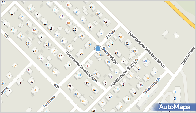 Sokołów Podlaski, 3 Maja, 7, mapa Sokołów Podlaski