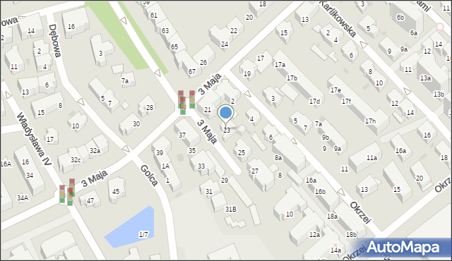 Sopot, 3 Maja, 23, mapa Sopotu