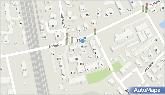 Sopot, 3 Maja, 53a, mapa Sopotu