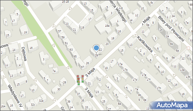 Sopot, 3 Maja, 24, mapa Sopotu