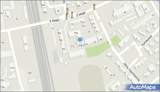 Sopot, 3 Maja, 57a, mapa Sopotu