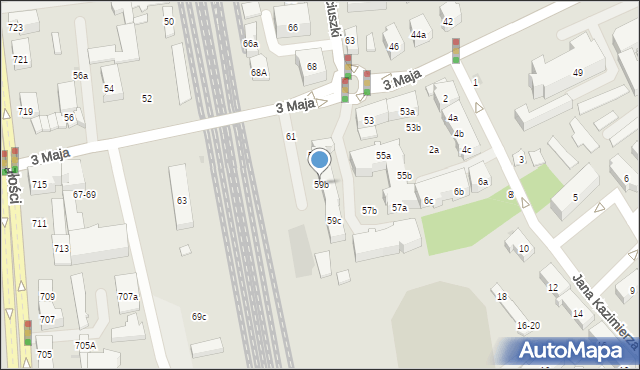 Sopot, 3 Maja, 59b, mapa Sopotu