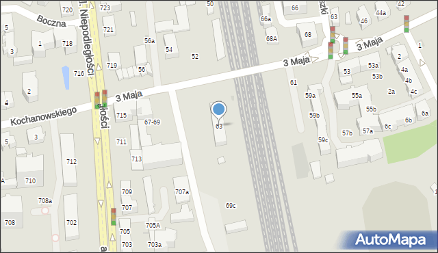 Sopot, 3 Maja, 63, mapa Sopotu