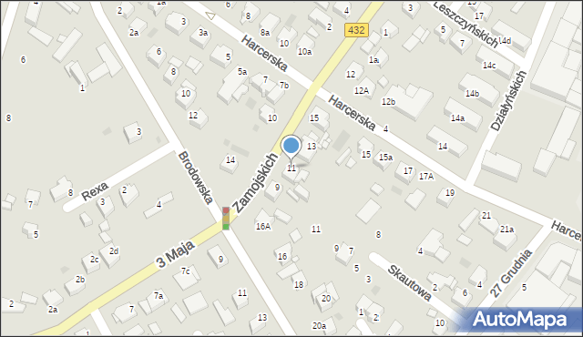 Środa Wielkopolska, 3 Maja, 11, mapa Środa Wielkopolska