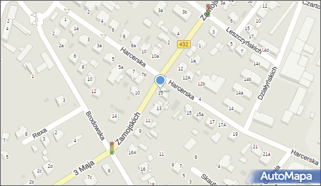 Środa Wielkopolska, 3 Maja, 15, mapa Środa Wielkopolska