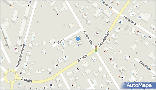 Środa Wielkopolska, 3 Maja, 4, mapa Środa Wielkopolska