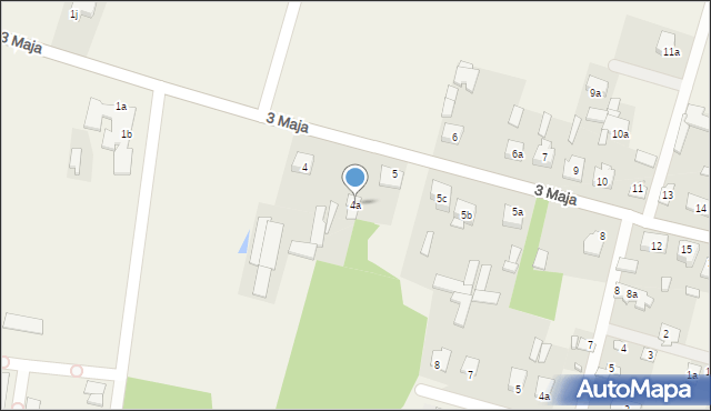 Stoczek, 3 Maja, 4a, mapa Stoczek