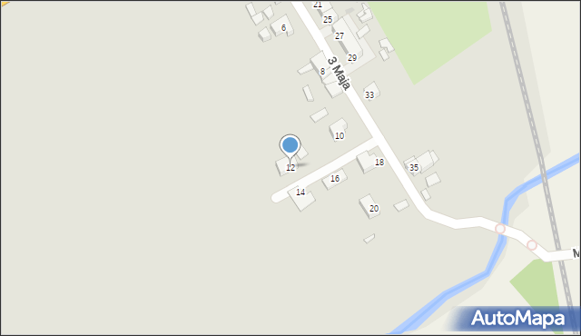 Strzegom, 3 Maja, 12, mapa Strzegom