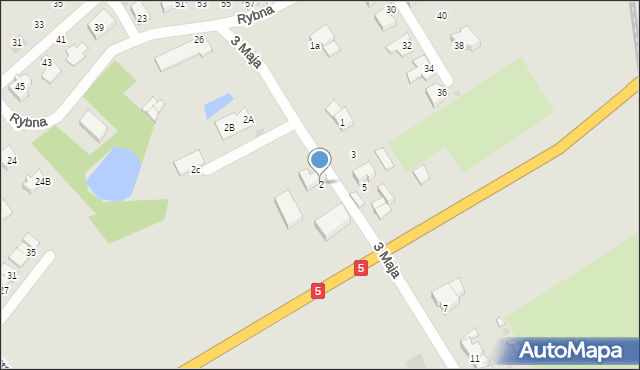 Strzegom, 3 Maja, 2, mapa Strzegom