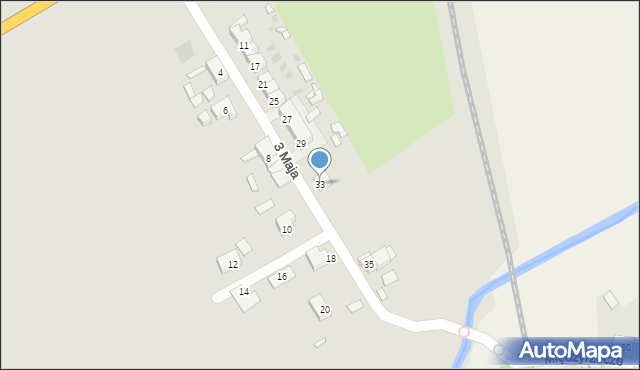 Strzegom, 3 Maja, 33, mapa Strzegom