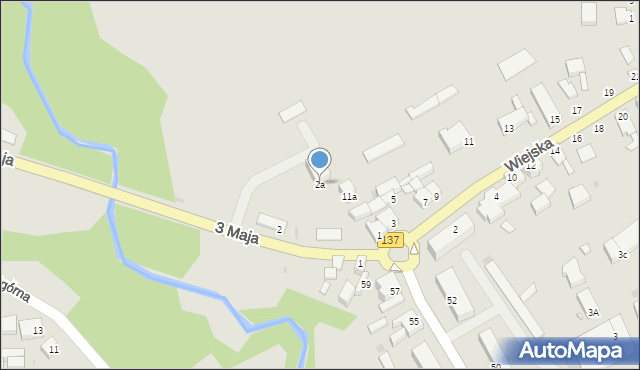 Sulęcin, 3 Maja, 2a, mapa Sulęcin