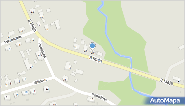Sulęcin, 3 Maja, 4a, mapa Sulęcin