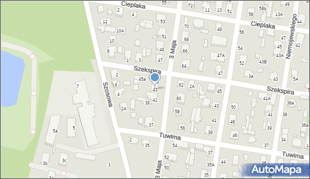 Sulejówek, 3 Maja, 43, mapa Sulejówek