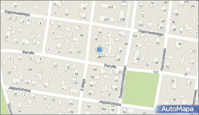 Sulejówek, 3 Maja, 88, mapa Sulejówek