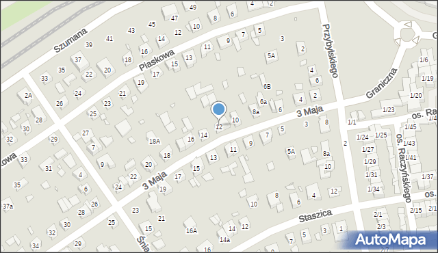 Swarzędz, 3 Maja, 12, mapa Swarzędz