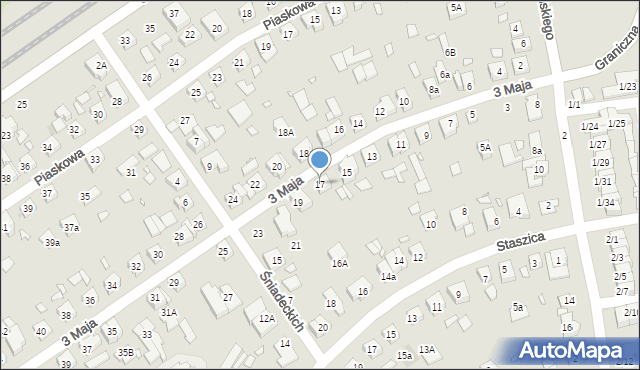 Swarzędz, 3 Maja, 17, mapa Swarzędz