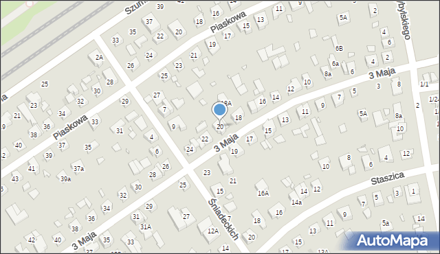 Swarzędz, 3 Maja, 20, mapa Swarzędz