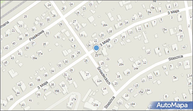 Swarzędz, 3 Maja, 23, mapa Swarzędz