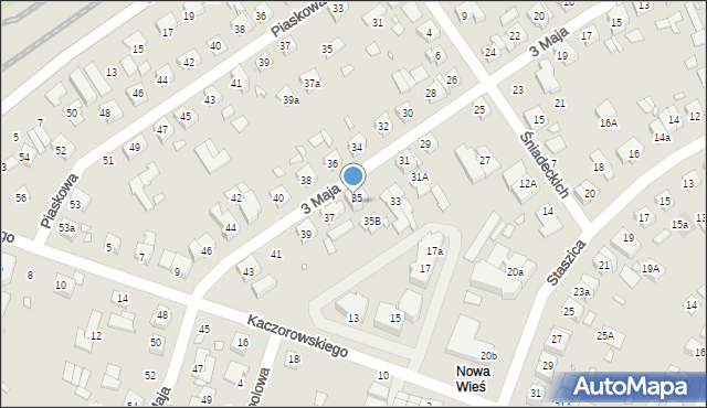 Swarzędz, 3 Maja, 35A, mapa Swarzędz