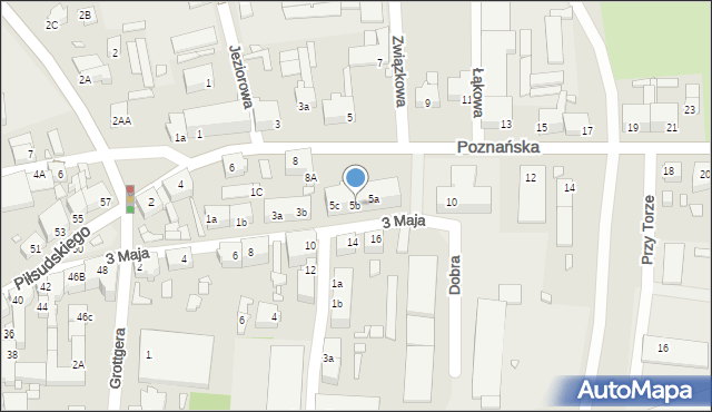 Świebodzin, 3 Maja, 5b, mapa Świebodzin