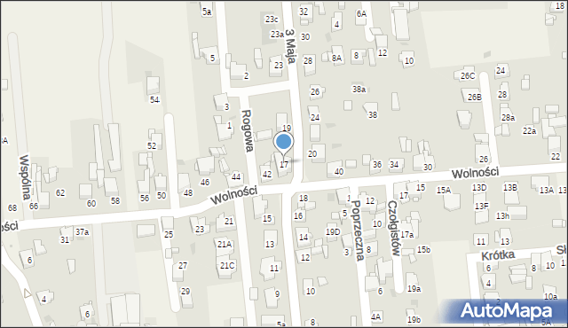 Świerklaniec, 3 Maja, 17, mapa Świerklaniec
