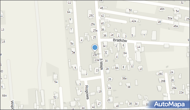 Świerklaniec, 3 Maja, 23c, mapa Świerklaniec