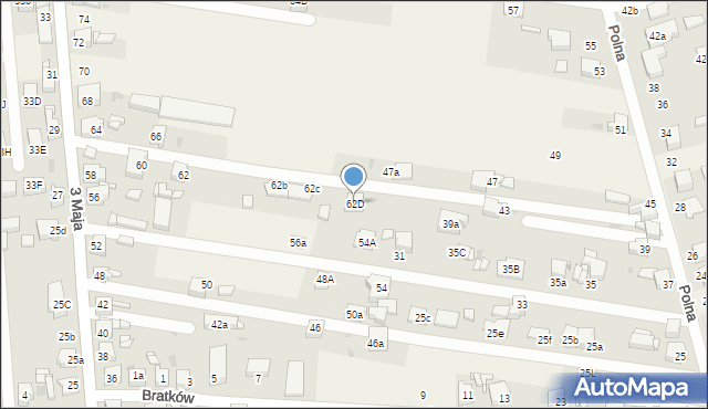 Świerklaniec, 3 Maja, 62D, mapa Świerklaniec