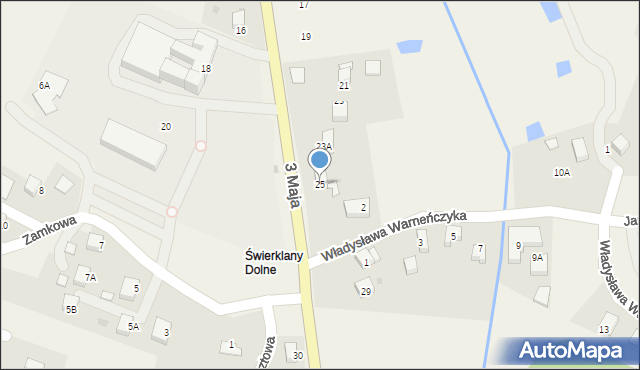 Świerklany, 3 Maja, 25, mapa Świerklany