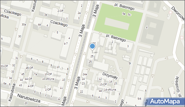 Szczecin, 3 Maja, 26, mapa Szczecina