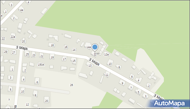 Szlachta, 3 Maja, 12, mapa Szlachta