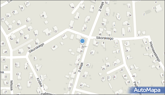 Szprotawa, 3 Maja, 15, mapa Szprotawa