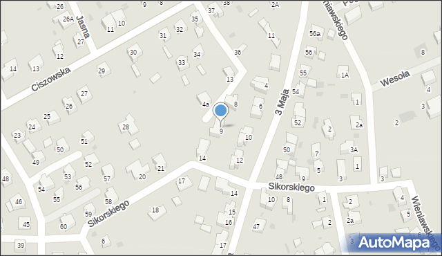 Szprotawa, 3 Maja, 9, mapa Szprotawa