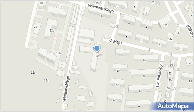 Tarnów, 3 Maja, 10, mapa Tarnów