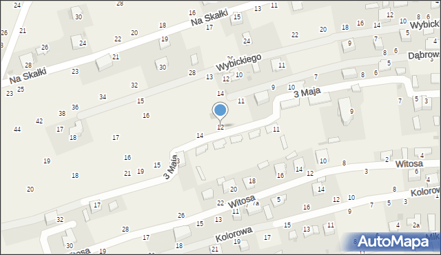 Tenczynek, 3 Maja, 12, mapa Tenczynek