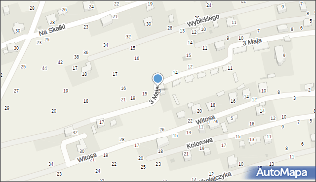 Tenczynek, 3 Maja, 13, mapa Tenczynek