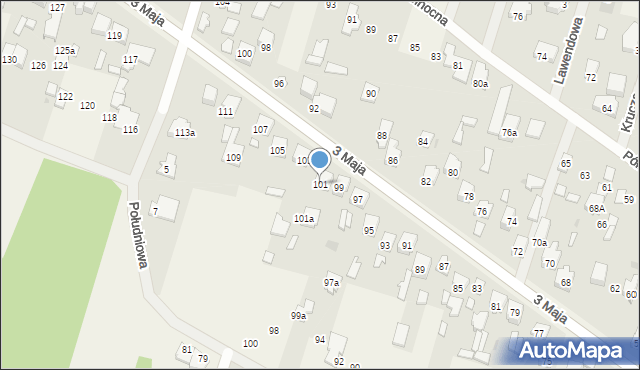 Truskaw, 3 Maja, 101, mapa Truskaw