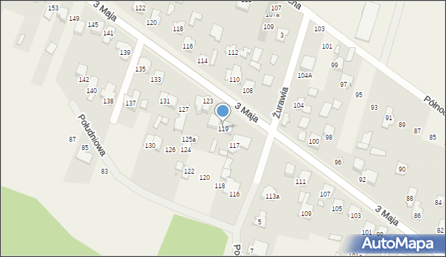 Truskaw, 3 Maja, 119, mapa Truskaw