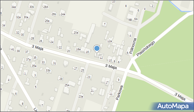 Truskaw, 3 Maja, 14, mapa Truskaw