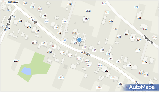 Truskaw, 3 Maja, 146, mapa Truskaw