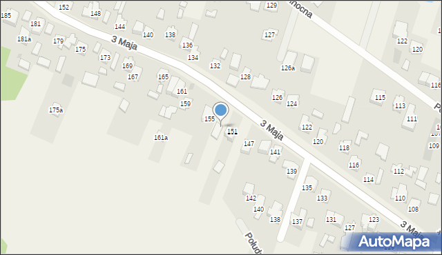 Truskaw, 3 Maja, 153, mapa Truskaw