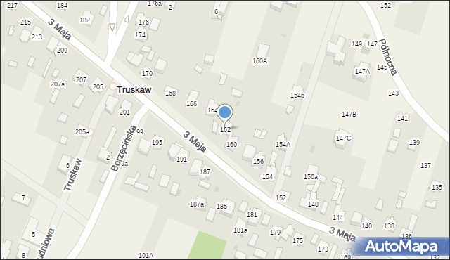 Truskaw, 3 Maja, 162, mapa Truskaw