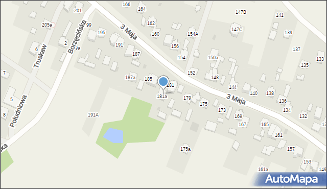 Truskaw, 3 Maja, 183, mapa Truskaw