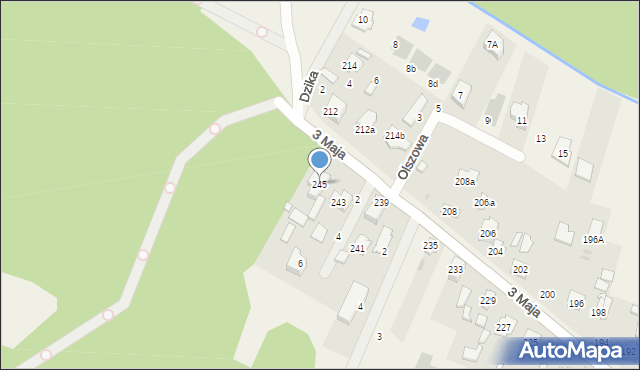 Truskaw, 3 Maja, 245, mapa Truskaw