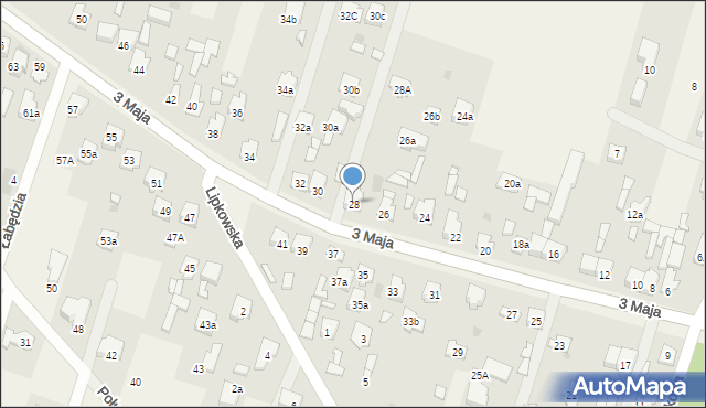 Truskaw, 3 Maja, 28, mapa Truskaw