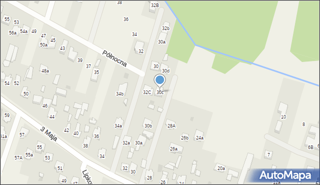 Truskaw, 3 Maja, 30c, mapa Truskaw